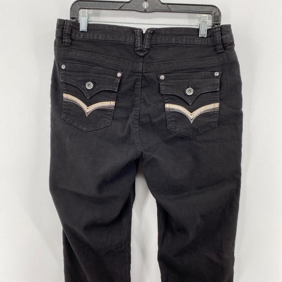 Suko Jeans Shorts Women's Size 12 Black Pockets Front Button Zip Closure - Picture 6 of 12